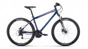 Велосипед 27,5' хардтейл FORWARD SPORTING 27,5 3.0 disc т.-синий/серый, диск, 21 ск., 19' RBKW0